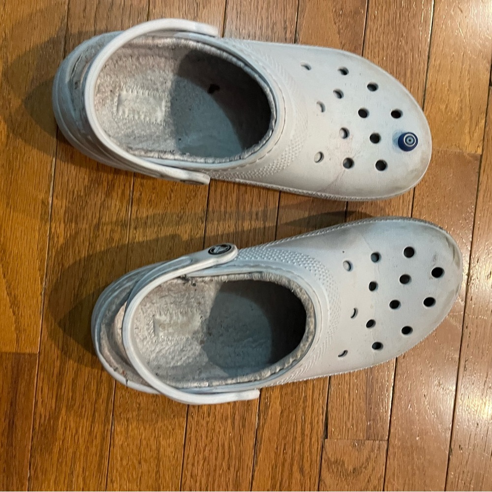CROCS Women's Gray Slip-On Slippers